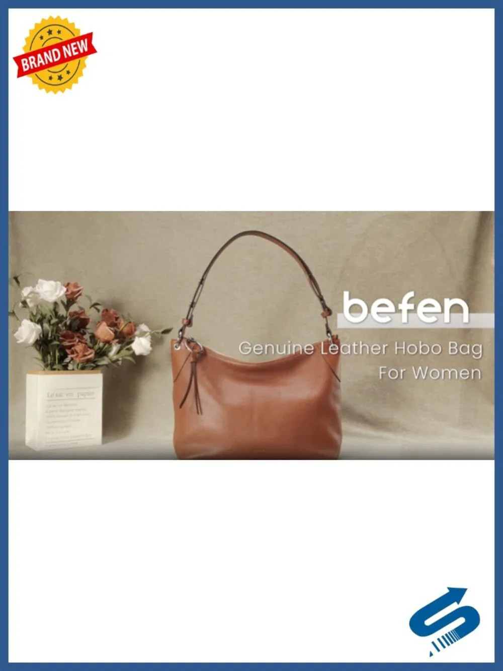 Genuine Leather Hobo Bag Crossbody Purse Soft Real Leather Shoulder Handbag